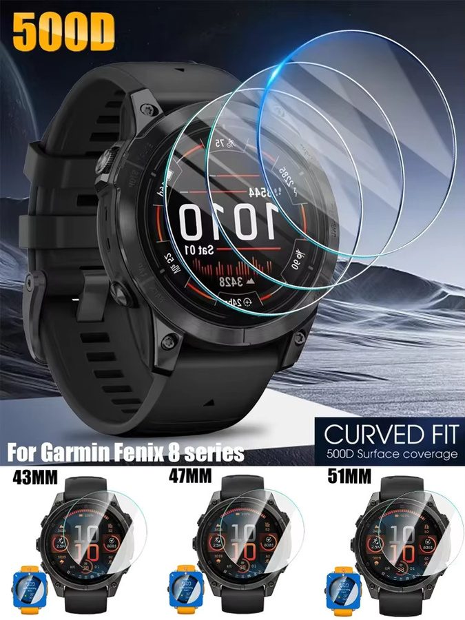 Displayschutzfolie Garmin Fenix 8, HD-Hartglas, 1-2er-Pack, transparent - Bild 7