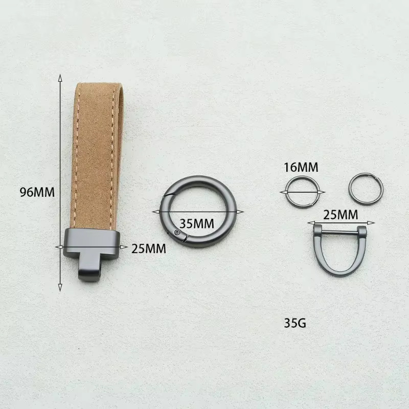 SAISLERWELL Schlüsselanhänger Leder, Vintage, Unisex - Bild 4