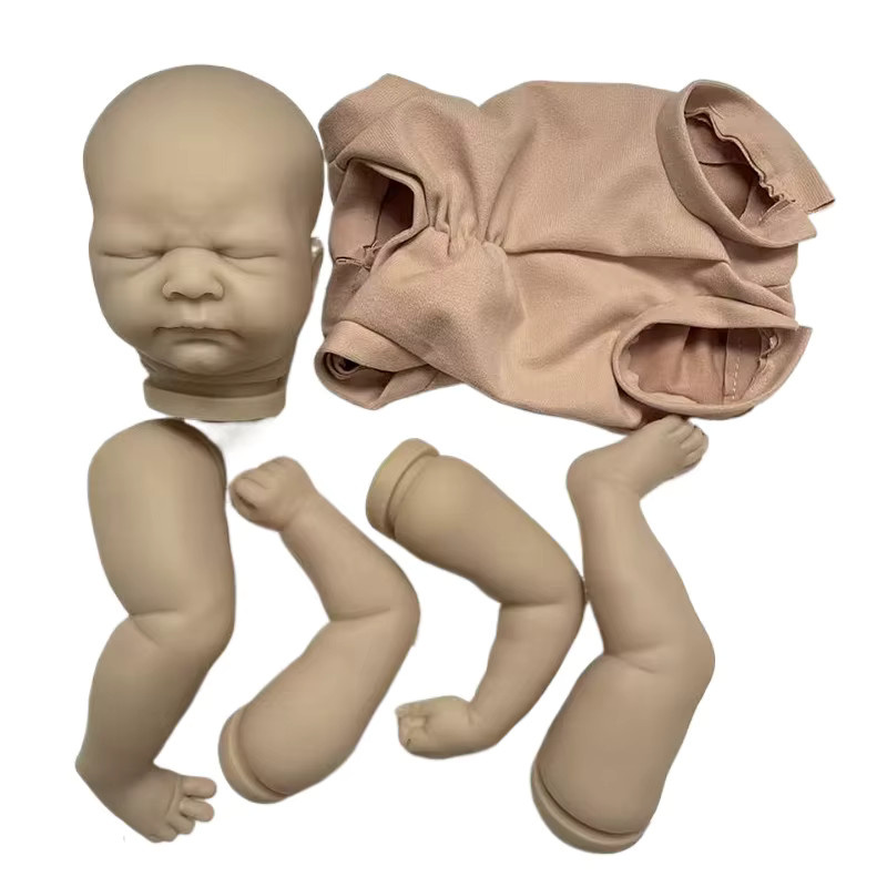 Kovu Reborn Puppenbausatz, schlafendes Baby, 17 Zoll, mit Stoffkörper - Bild 2