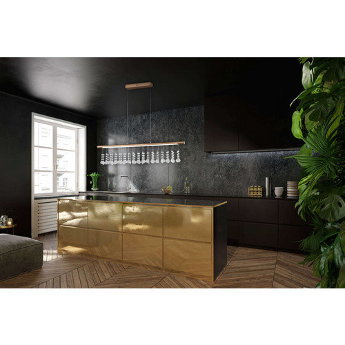 Näve LED-Pendelleuchte Nobilis in Satin-Nickel, B/T/H: 6 x 6 x 100 cm - Bild 2