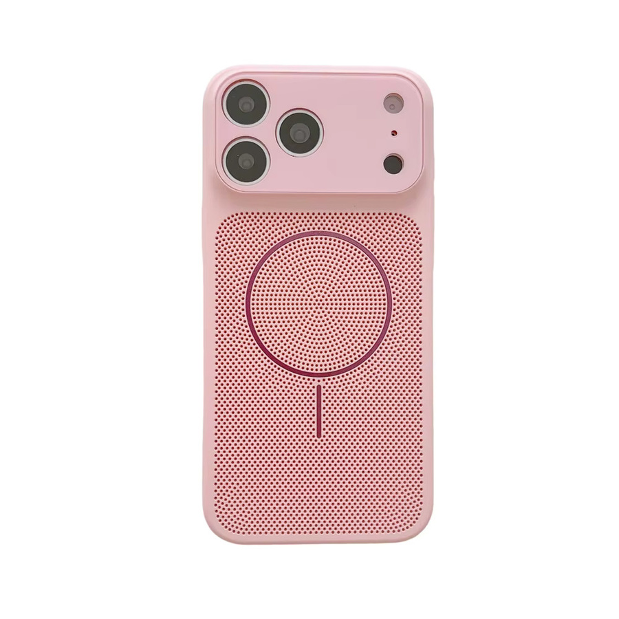 Xeber Magnetische Handyhülle für iPhone 12 bis 17 Pro Max Plus, Kühlende und atmungsaktive Stoßfeste Rückabdeckung, Schwarz - Bild 4