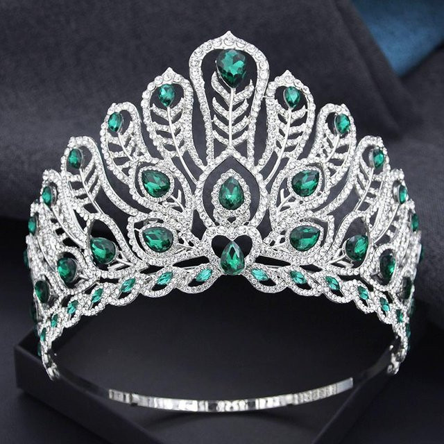 YIRAN Jewelry Tiara, Brautkrone, gray, Damen - Bild 1