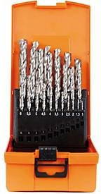 Projahn Spiralbohrer-Set HSS-G, 25-teilig, Ø 1–13 mm, in orangefarbener Kunststoffkassette - Bild 1