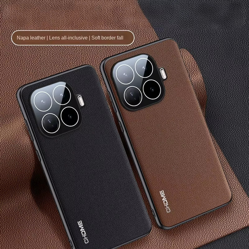 Handyhülle aus Nappa-Leder für Xiaomi 17T Pro, 17 Pro Max, 17 Ultra, 15 Ultra und 14 Pro in Rot - Bild 2