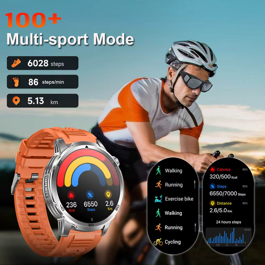 MEVADEN Smartwatch, Edelstahl, Schwarz, Herren - Bild 2