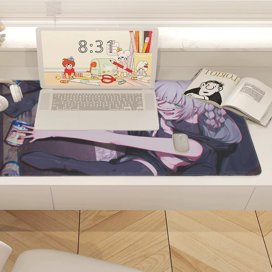 HYBXAXC Mauspad Call of the Night Nanakusa Nazuna Anko Kou Anime XL Schreibtischunterlage Schwarz Multicolour - Bild 2