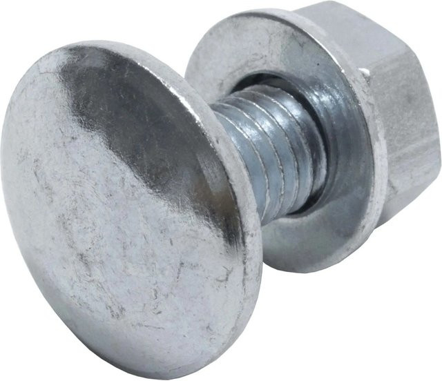 Protektor Flachkopfschraube aus verzinktem Stahl in Silber, M8 x 20 mm, SW13 - Bild 1