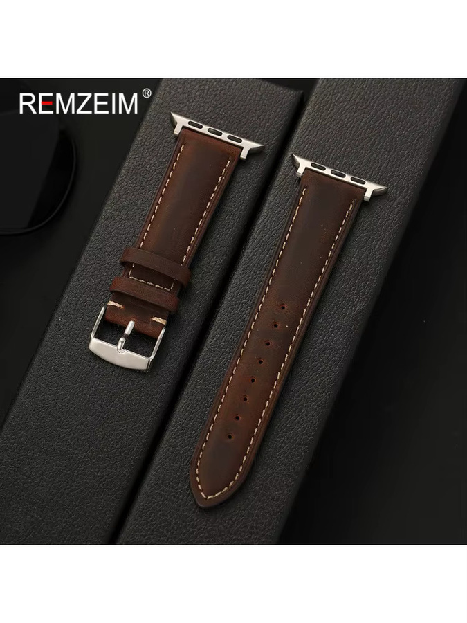 Uhrenarmband REMZEIM Echtleder, Vintage, Herren - Bild 2