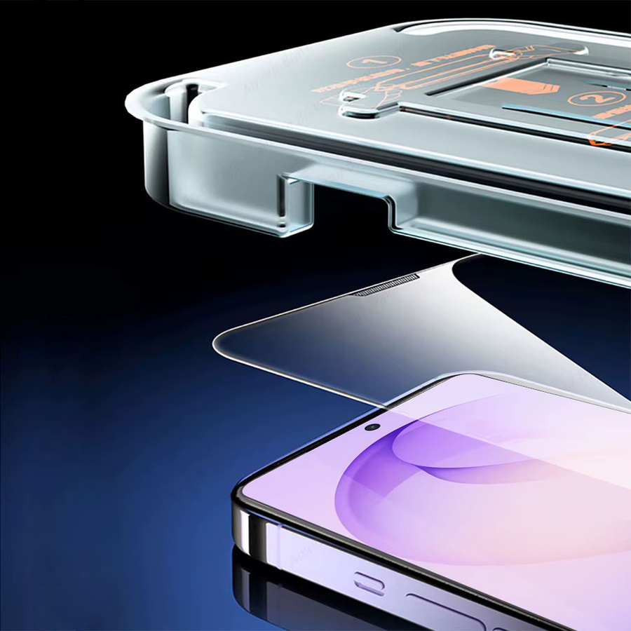 5er Pack Displayschutzfolie aus gehärtetem Glas für Samsung S26 S25 S24 Ultra und S25 Edge Plus, transparent mit oleophobischer Beschichtung gegen Fingerabdrücke - Bild 3