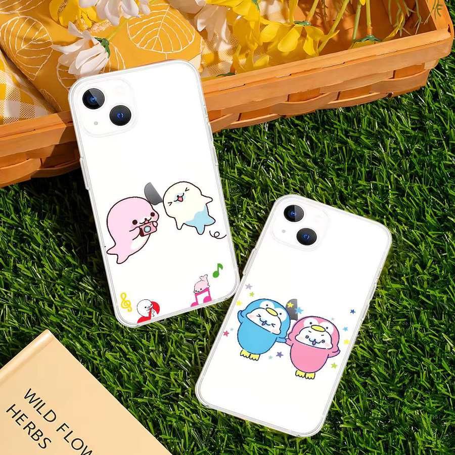 Mesuca M-Mamegoma Kawaii Handyhülle transparent für iPhone 17 16 15 14 13 12 11 Pro Max Mini Plus stoßfest - Bild 2