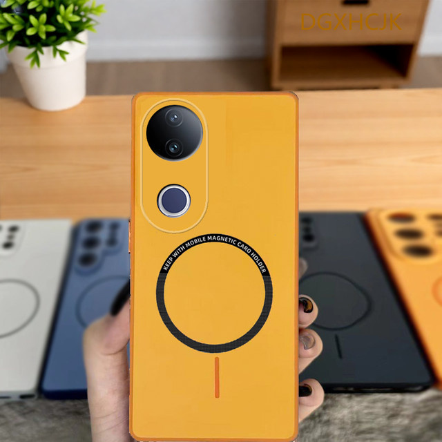 Stoßfeste magnetische Hartsilikon-Handyhülle für Vivo V50, Vivo V50e, iQOO Z10R und Vivo T4R 5G in verschiedenen Farben - Bild 1