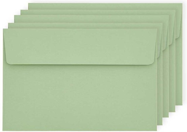 Rico Design Paper Poetry Luxury Umschläge C7 Lindgrün - Bild 1