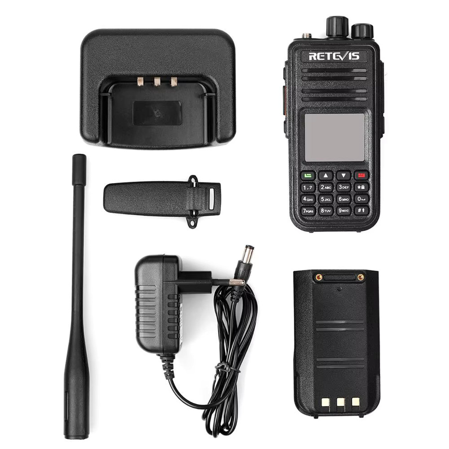 Retevis RT3S DMR Walkie Talkie mit GPS und AES256 Verschlüsselung in Schwarz - Bild 5