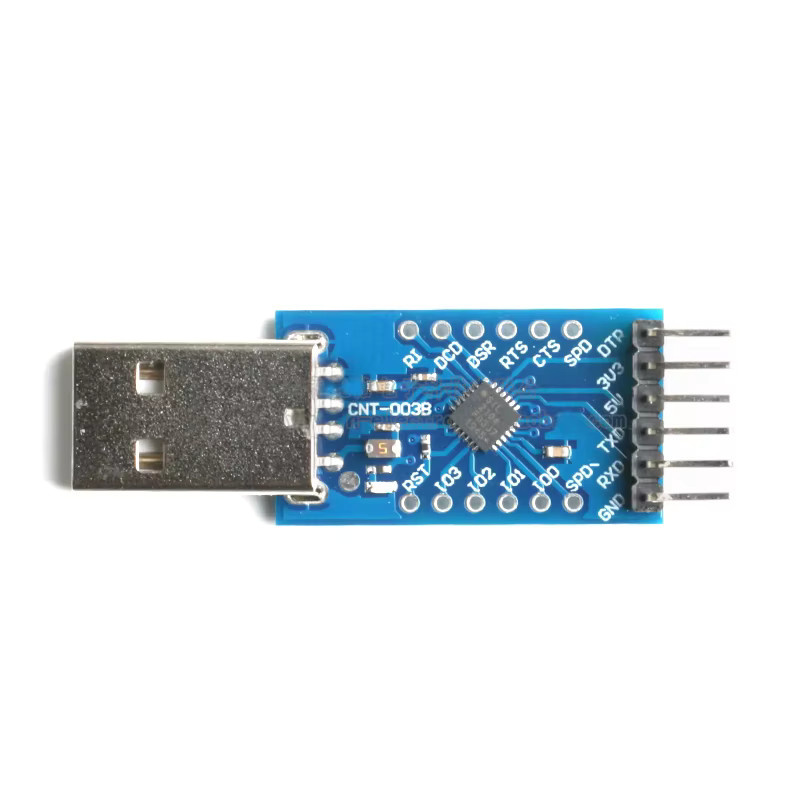 CP2104 USB 2.0 zu TTL UART 6PIN Serieller Konverter STC PRGMR Modul mit Dupont-Kabel in Blau - Bild 2