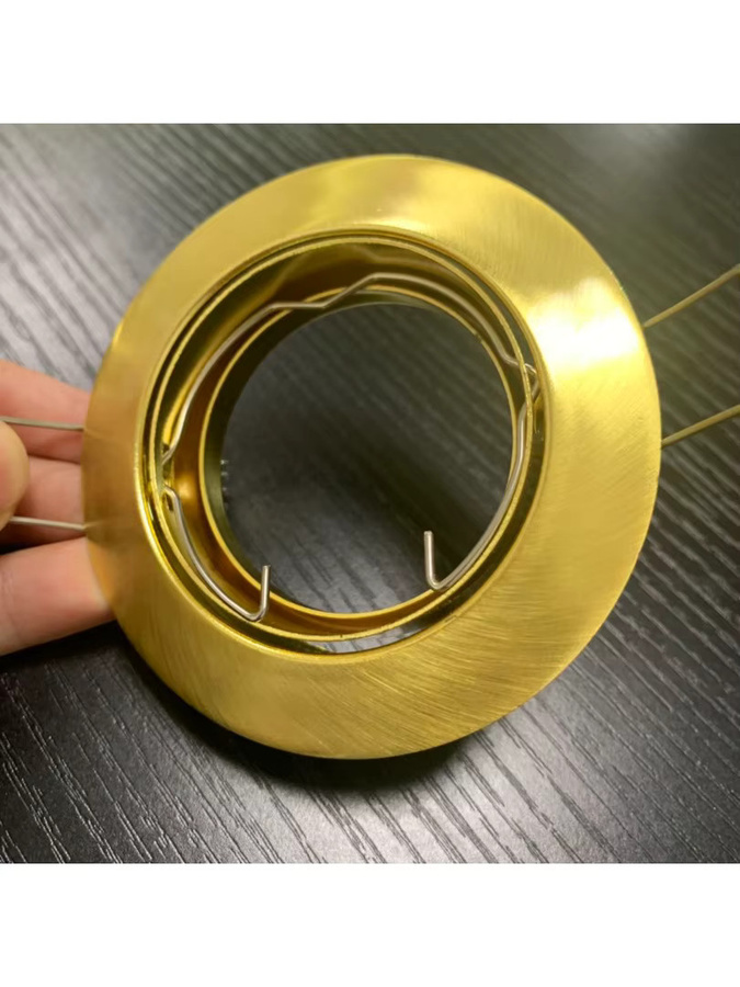 JOYINLED Goldene LED Einbauleuchte Rund mit verstellbarem Strahler und GU10 Fassung - Bild 2