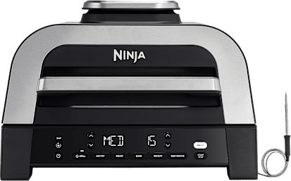 Ninja 6-in-1 MAX Grill und Heißluftfritteuse DG551EU in Schwarz/Silber mit Digitalanzeige - Bild 1