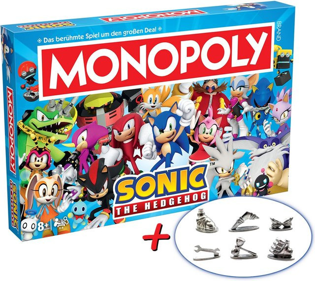 Winning Moves Monopoly Sonic Brettspiel mit 6 extra Spielfiguren - Bild 1