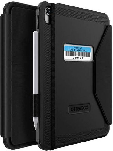 Otterbox Defender Folio Asset Tag Case für Apple iPad 10.9 (10. Gen, 2022) und iPad 10.9 (A16, 2025), Schwarz - Bild 1