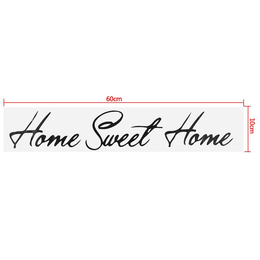 mfySpace Wandaufkleber Sweet Home aus schwarzem PVC Vinyl zur Zimmerdekoration - Bild 2