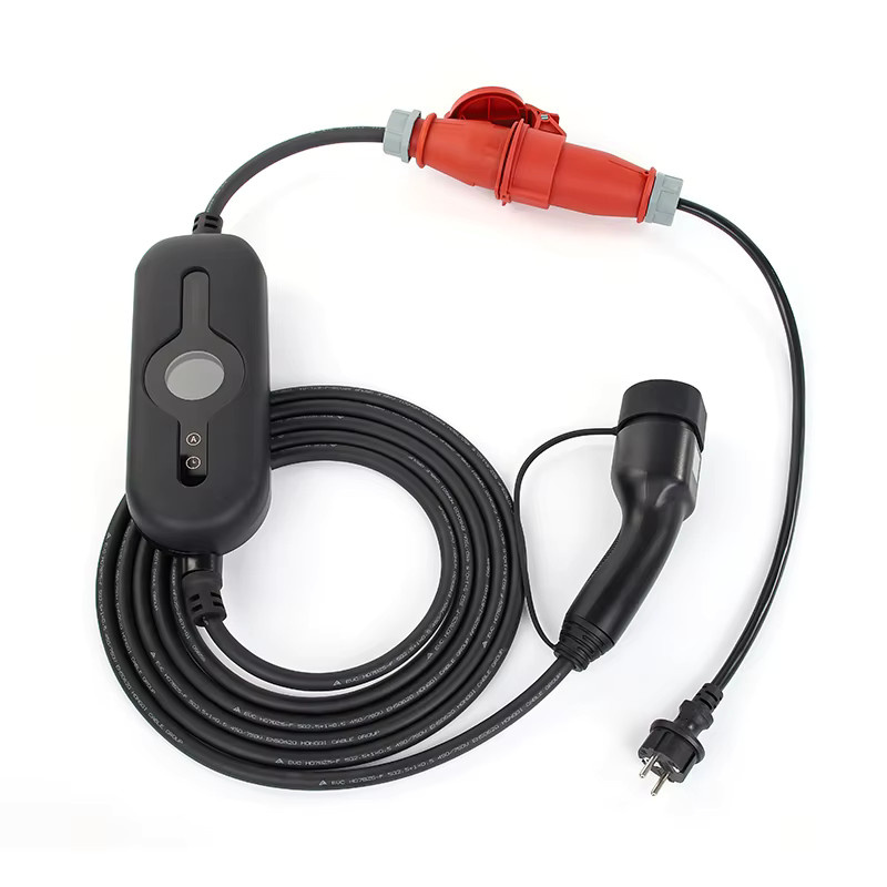 ANDAIIC Tragbares EV-Ladegerät Typ2 11kW 16A 3-Phasen mit App und Bluetooth, WLAN-fähiges EVSE Ladekabel mit CEE-Stecker, Farbe: Schwarz - Bild 2