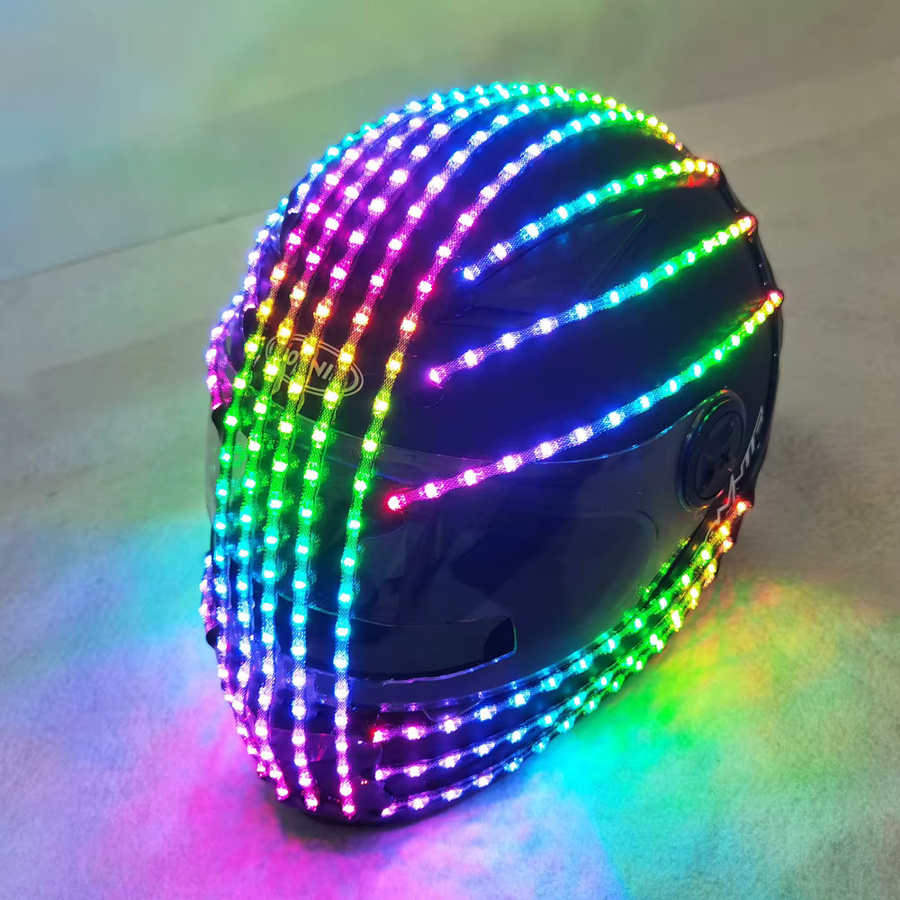 TEMLASER Monster RGB-Farb-LED-Helm, leuchtende Hutmaske, Bunt / Mehrfarbig - Bild 2