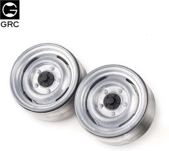 GRC Retro-Metallräder für 1/10 RC-Kettenfahrzeuge, Zubehör, Metall - Bild 1