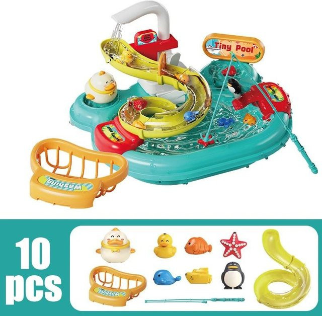 Linyi toy Waschbecken Spielset Abwaschen hellgrüne 3-6 Jahre - Bild 1