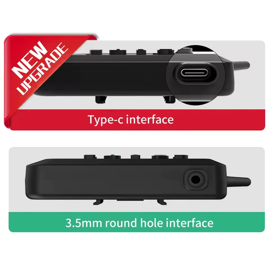 EJEAS USB-C und 3,5mm Klinke Ladekabel für V6 PRO Plus, V4 Plus und Motorrad Helm Intercom Headset Zubehör in Schwarz - Bild 2