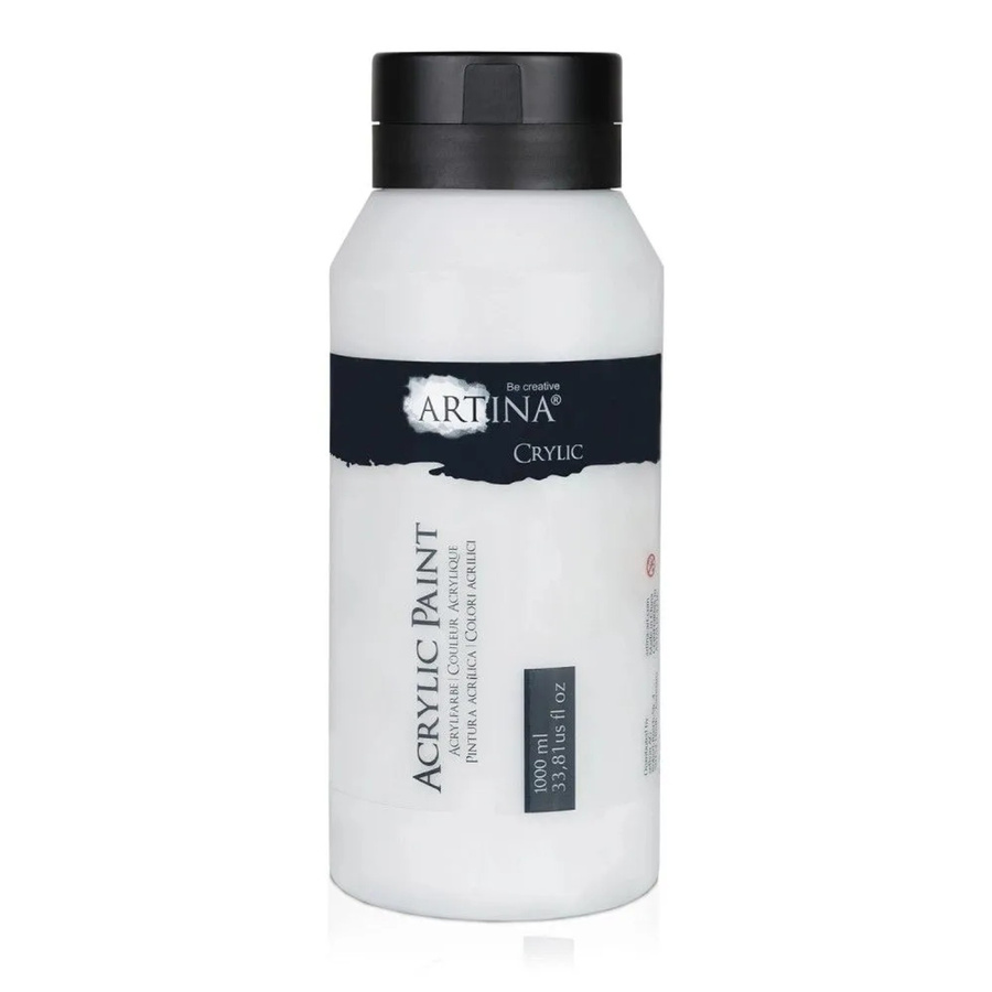 Artina Acrylfarbe Titanweiß 1000 ml - Bild 2