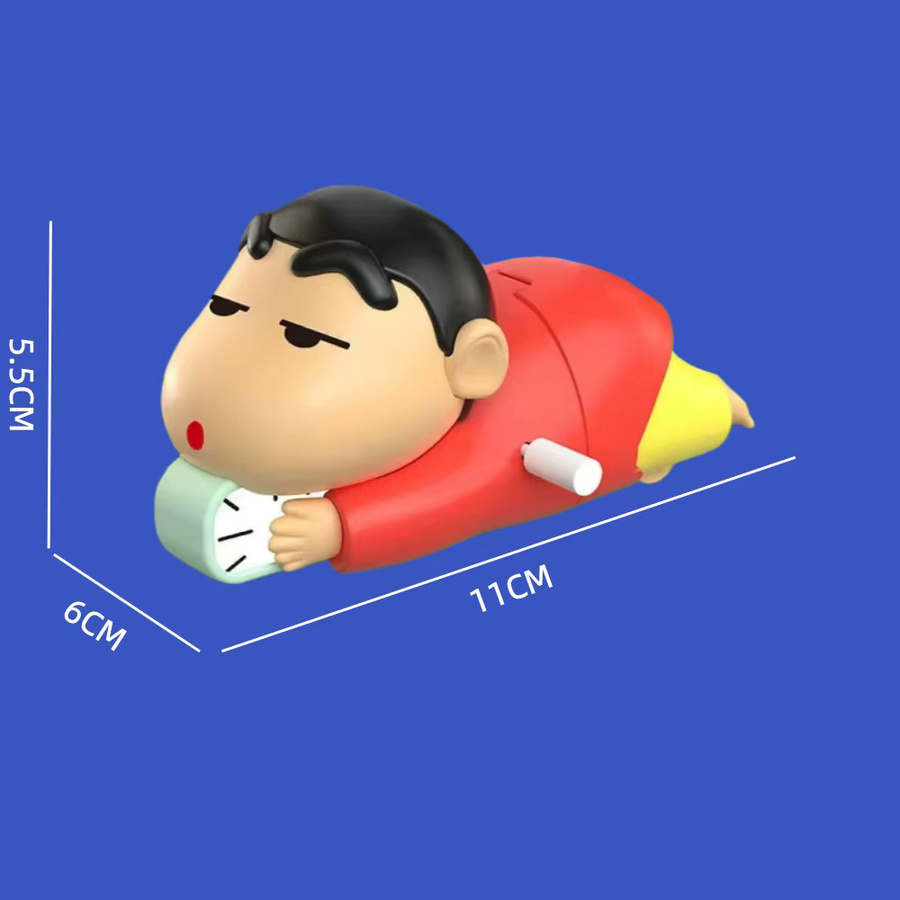 Keeppley Crayon Shin-chan Anime Figur mit mechanischem Wecker Modell Multicolor - Bild 2