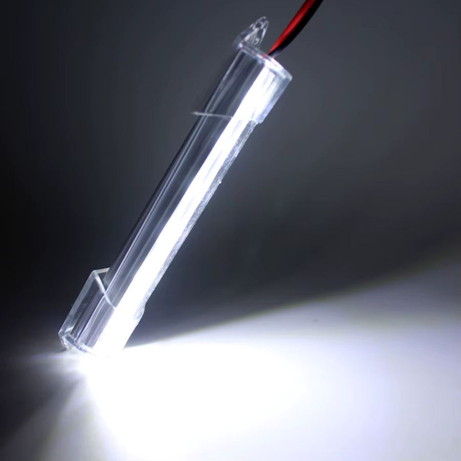 TiaoChongYi LED-Hartlichtstreifen mit Aluminiumgehäuse, Farbe: Weiß, 12 LEDs, Länge: 10 cm, 6500K Kaltweiß - Bild 3