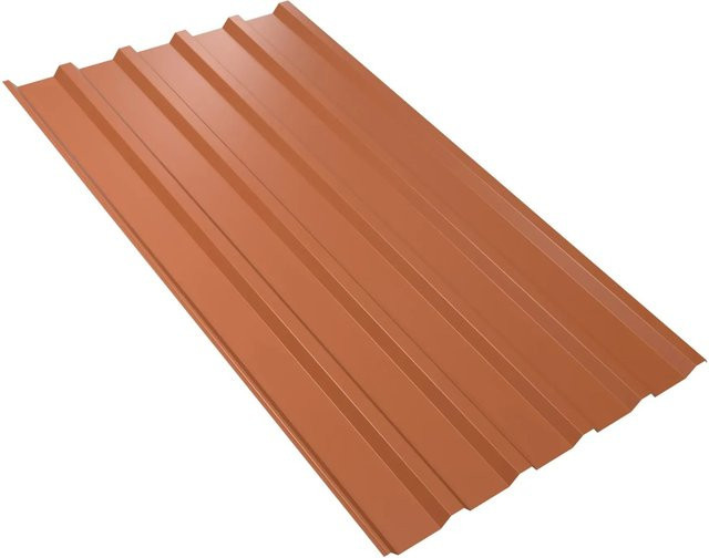 Weckman Trapezblech W35 aus Stahl in Ziegelrot, B: 107,0 cm, L: 700,0 cm, Stärke: 0,75 mm - Bild 1