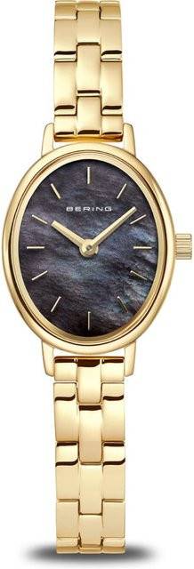 Bering Damenuhr Classic, Quarz, Edelstahl, Schwarz, 20 mm, 3 ATM - Bild 1