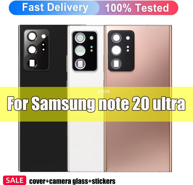 Sinmaytai Akku-Rückabdeckung für Samsung Galaxy Note 20 Ultra 5G N986B/DS N986U in Weiß inklusive Aufkleber - Bild 1