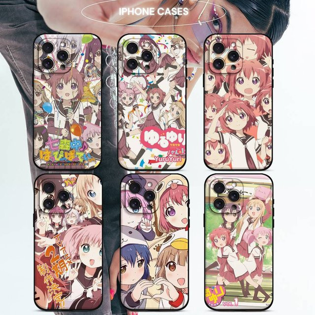 Anime Yuru Yuri Handyhülle aus mattem Silikon für Apple iPhone Modelle in Multicolour - Bild 1