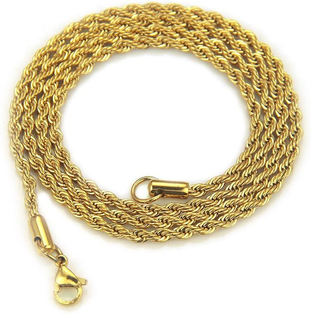 Lucky Star Jewelry Halskette Edelstahl, Roségold, Zirkonia, Damen, 50 cm - Bild 1