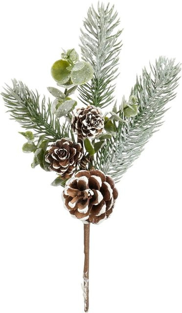 Mica Decorations Stecker Kieferzapfen Grün 25 cm für weihnachtliche und winterliche Dekoration - Bild 1