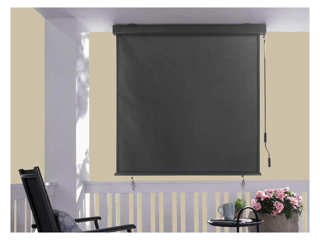 LIVARNO Senkrechtmarkise mit Handkurbel und Cassette in Anthrazit, B: 140 cm, H: 250 cm - Bild 2