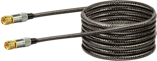 Schwaiger SAT Anschlusskabel Schwarz 5 m - Bild 1