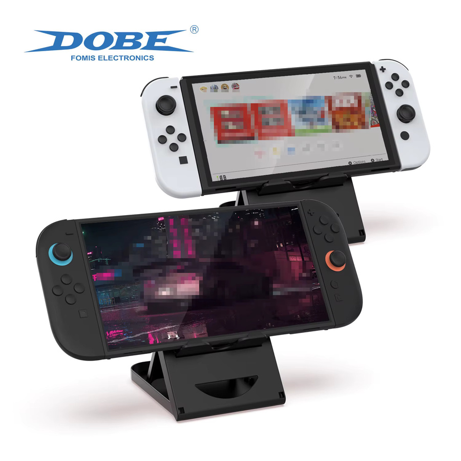 DOBE faltbarer Desktop-Ständer TNS-1788 für Nintendo Switch, Switch OLED und Switch Lite in Schwarz - Bild 5