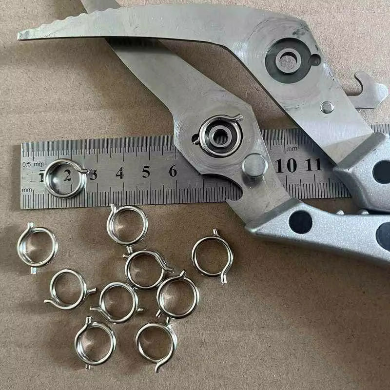 JETTING Hühnerknochenscheren-Zubehör Set aus vernickeltem Stahl in Silber, 2 Stück, Federdrahtdurchmesser: 1,8 mm, Außendurchmesser: 15 mm - Bild 2