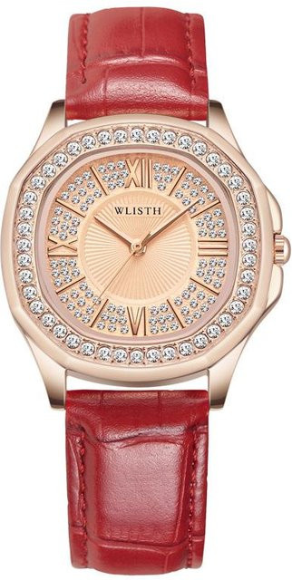 YIRAN Jewelry Armbanduhr, Quarz, Messing, Roségold, Leder, Damen - Bild 1