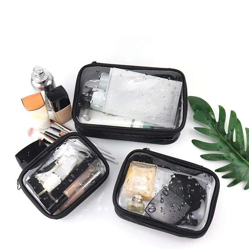Wasserdichte und transparente Reise-Kosmetiktasche als Organizer für Damen und Herren - Bild 5