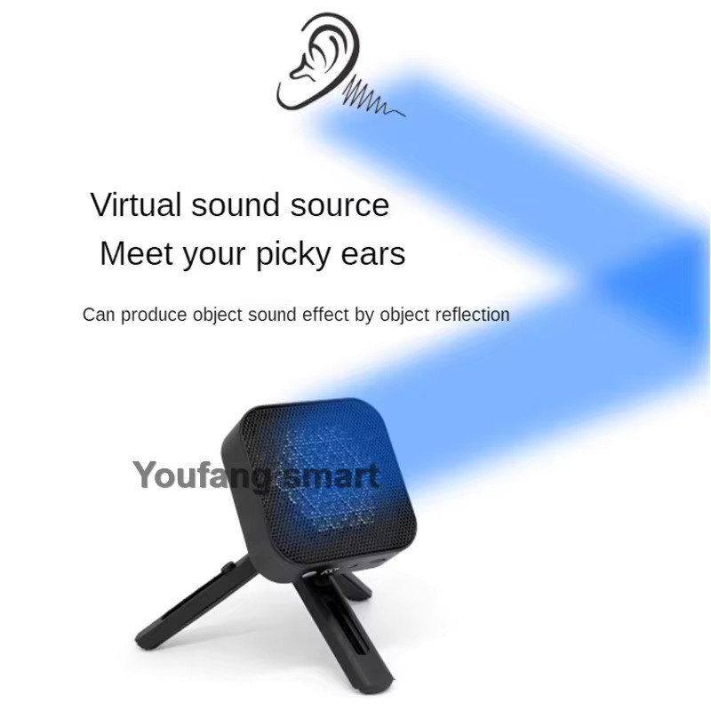 YoufangSmart G-19 Kompakter Ultraschall-Richtlautsprecher Stereo-Lautsprecher-Set in Schwarz - Bild 5