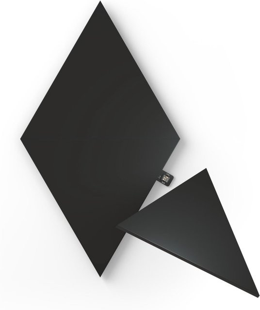Nanoleaf Shapes Triangles Expansion LED Lichtpaneele Ultra Black Edition, 3er Set, Schwarz, RGB Multicolor - Bild 1