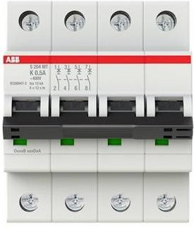 ABB S204MT-K0,5 Sicherungsautomat 0,5A 440V MCB in Weiß - Bild 1