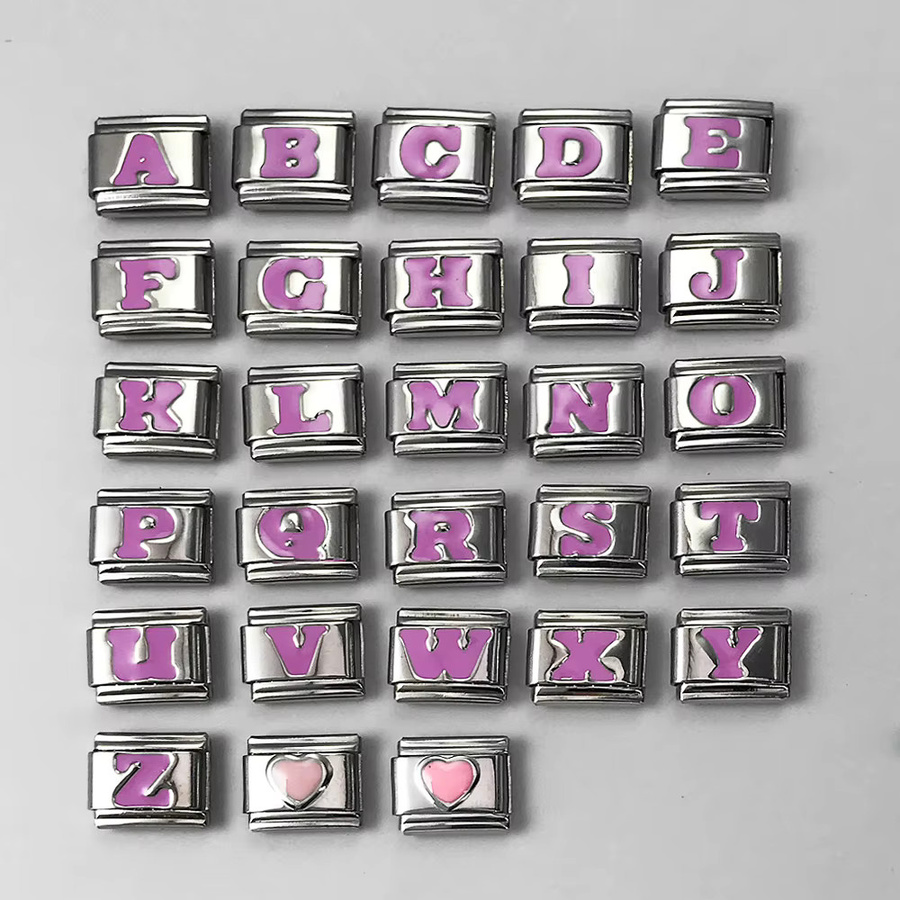 Charm Links Edelstahl, Roségold, Unisex - Bild 2