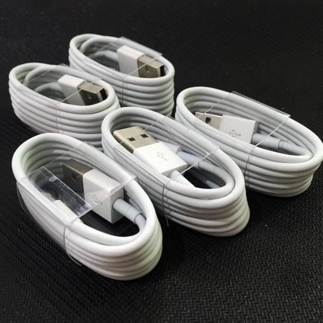 5er-Set EF Connect USB-C auf Lightning Ladekabel für Apple iPhone in Weiß, Länge: 1 m - Bild 1