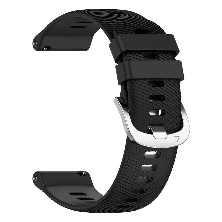 Fossil Uhrenarmband Silikon, Schwarz, 20 22 mm - Bild 3