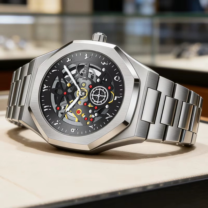 LIGE Armbanduhr Quarz, Edelstahl, Silber, Herren - Bild 3